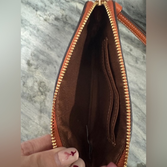 COACH Corner Zip Wristlet With Coach Stripe - Picture 5 of 7